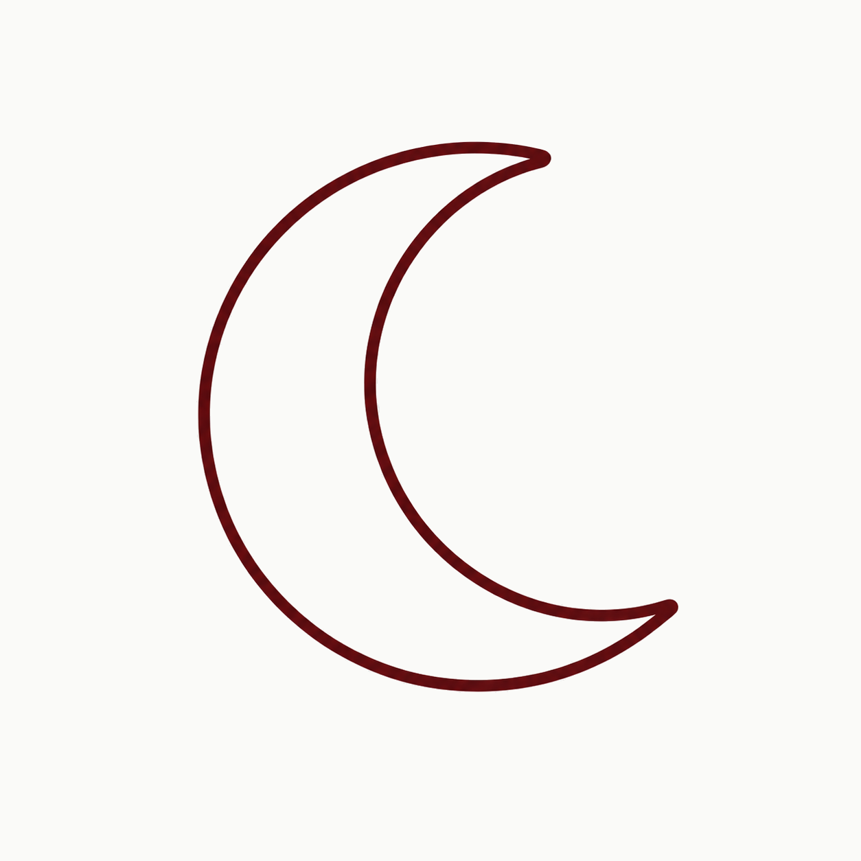 Abnehmender Mond — Symbolbild für Schlaf und Regeneration